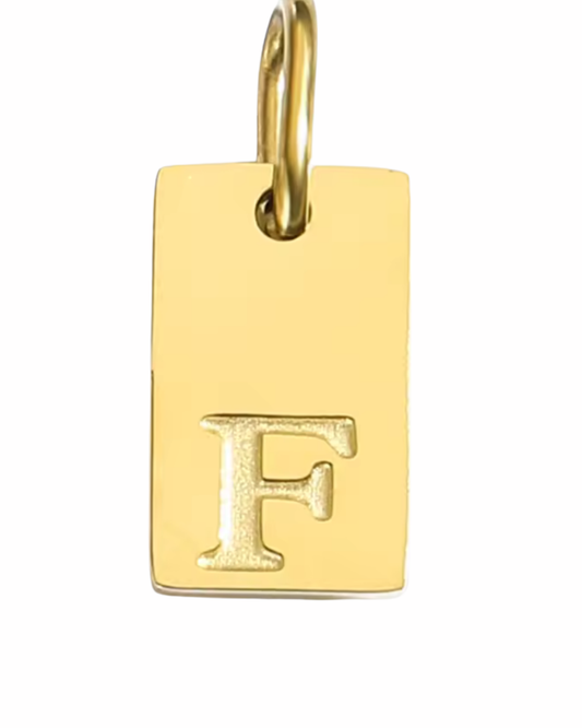 Letter Charm - Rectangle