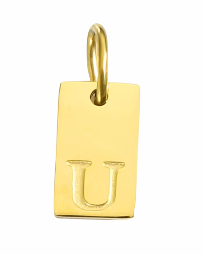Letter Charm - Rectangle