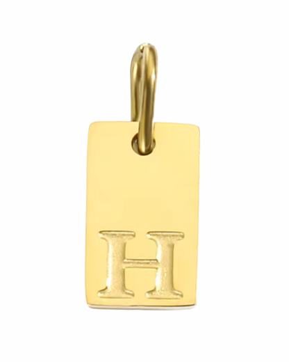 Letter Charm - Rectangle