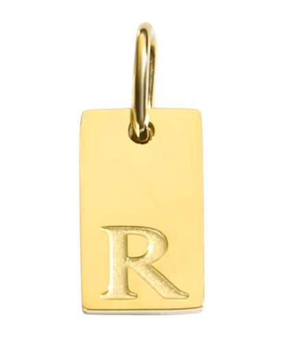 Letter Charm - Rectangle