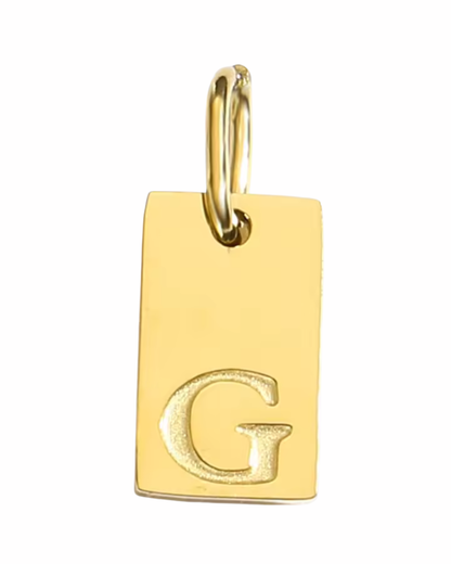 Letter Charm - Rectangle