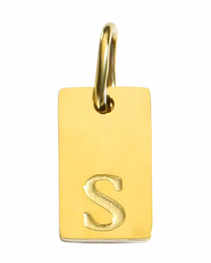 Letter Charm - Rectangle