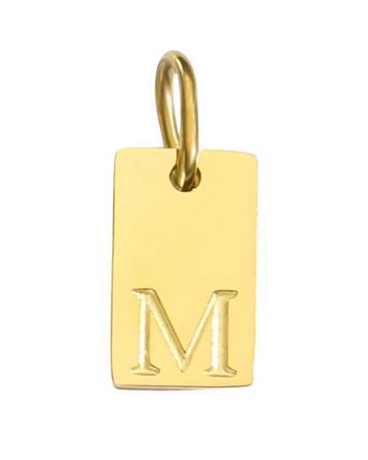 Letter Charm - Rectangle