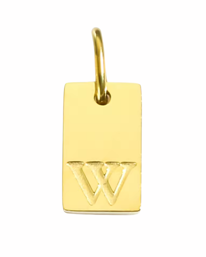 Letter Charm - Rectangle