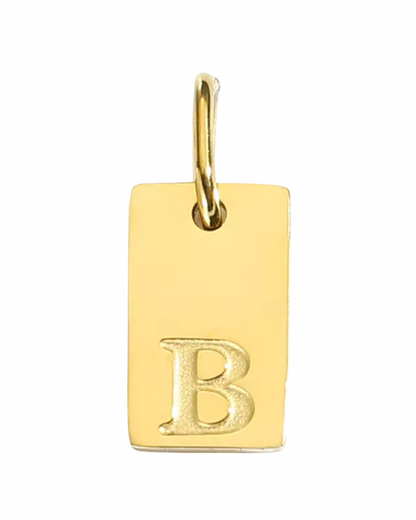 Letter Charm - Rectangle