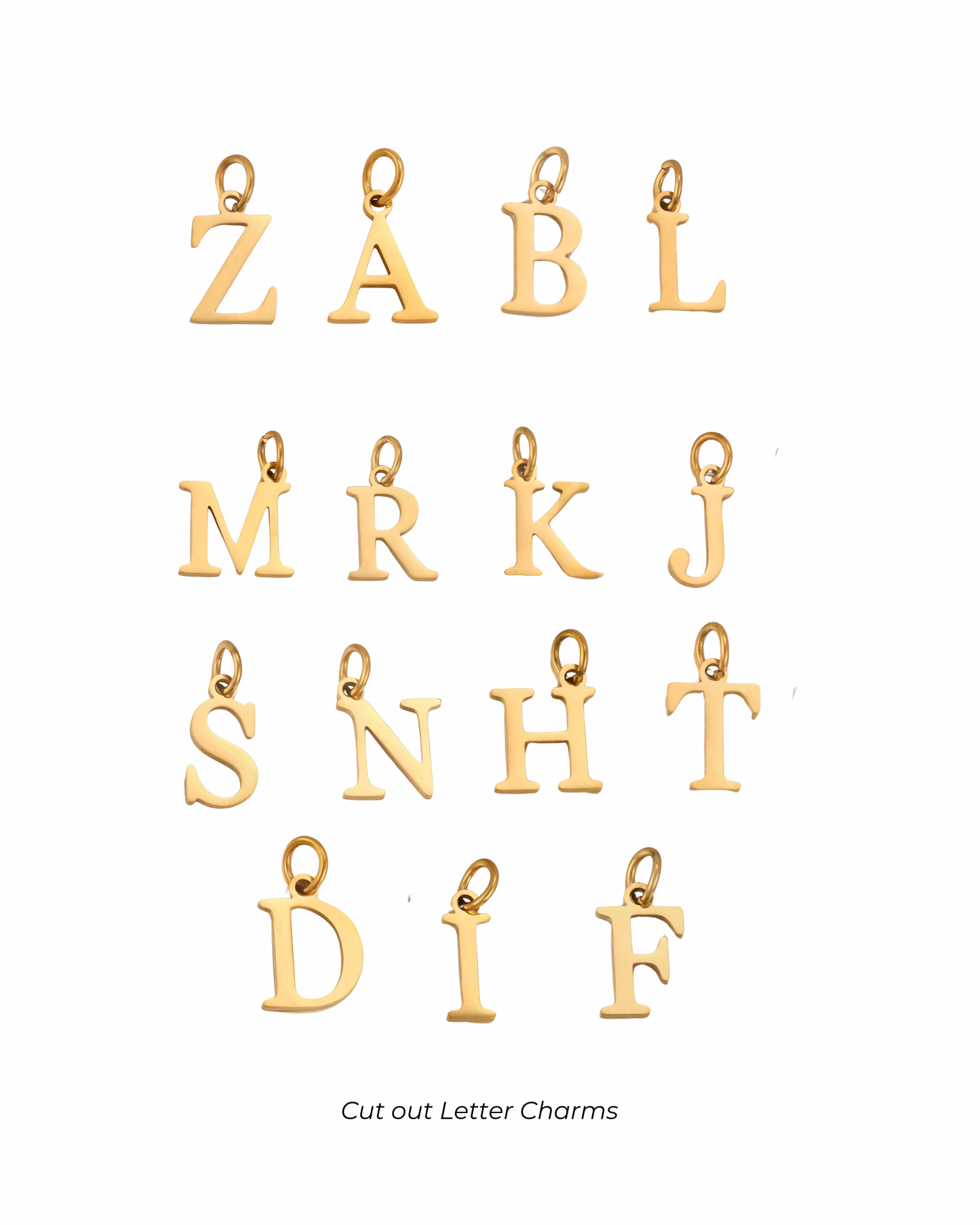 Letter Charm - Cut Out