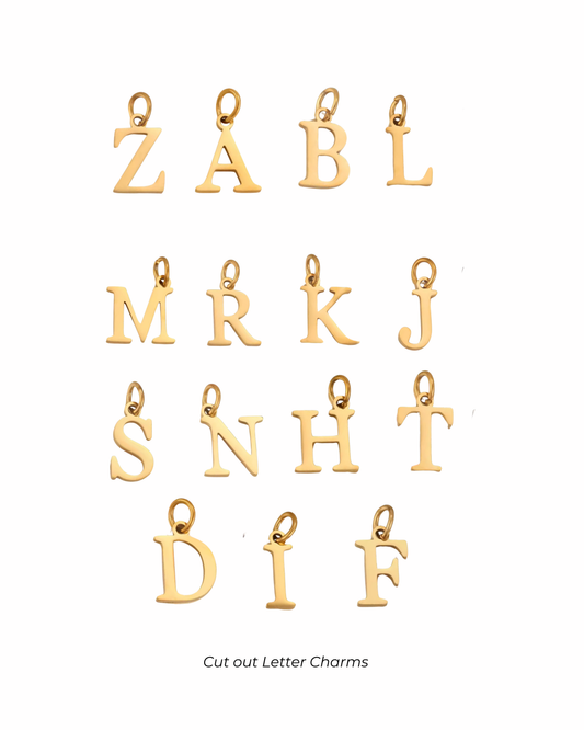 Letter Charm - Cut Out