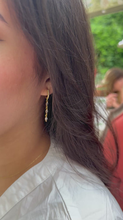 Marquise Crystal Drop Earrings